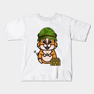 Army Hamster Kids T-Shirt